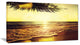 "Clear Yellow Tropical Coastline" Seashore Canvas Print, 32"x16"