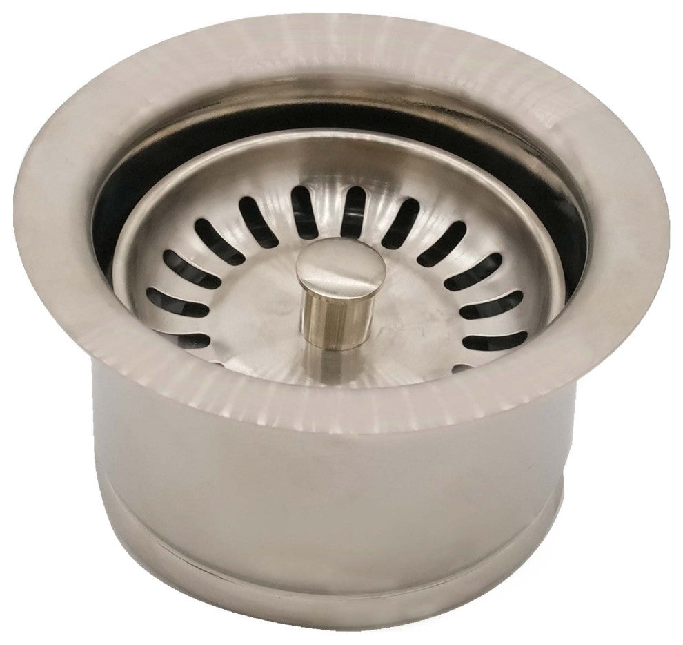 Insinkerator Style Extra-Deep Disposal Flange And Strainer, Satin Nickel