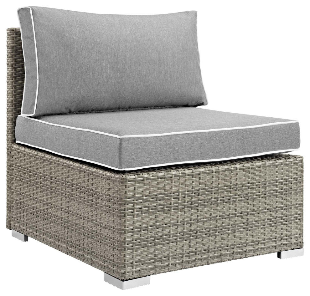 Light Gray Gray Repose 6 Piece Outdoor Patio Sectional Set