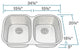 P405-18 Large Stainless Steel Kitchen Sink