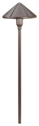 Kichler Six Groove 1 Light Landscape 12V Path-Spread, Bronze
