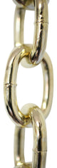 RCH Hardware Steel Standard Link Chandelier Chain, 65 Reel, Polished Brass, W30