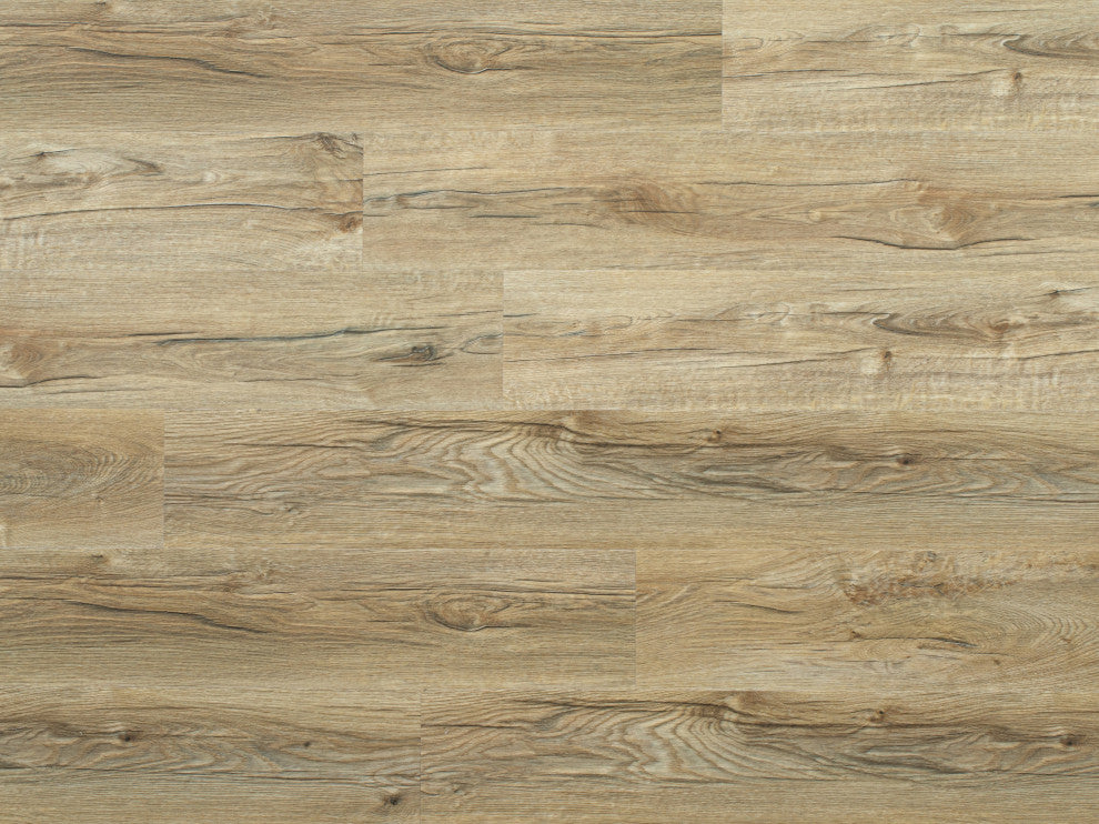 Backing Spc Durable Flooring Planks, Argent Ash 4Mmx7"X48", 20Mil Wear Layer