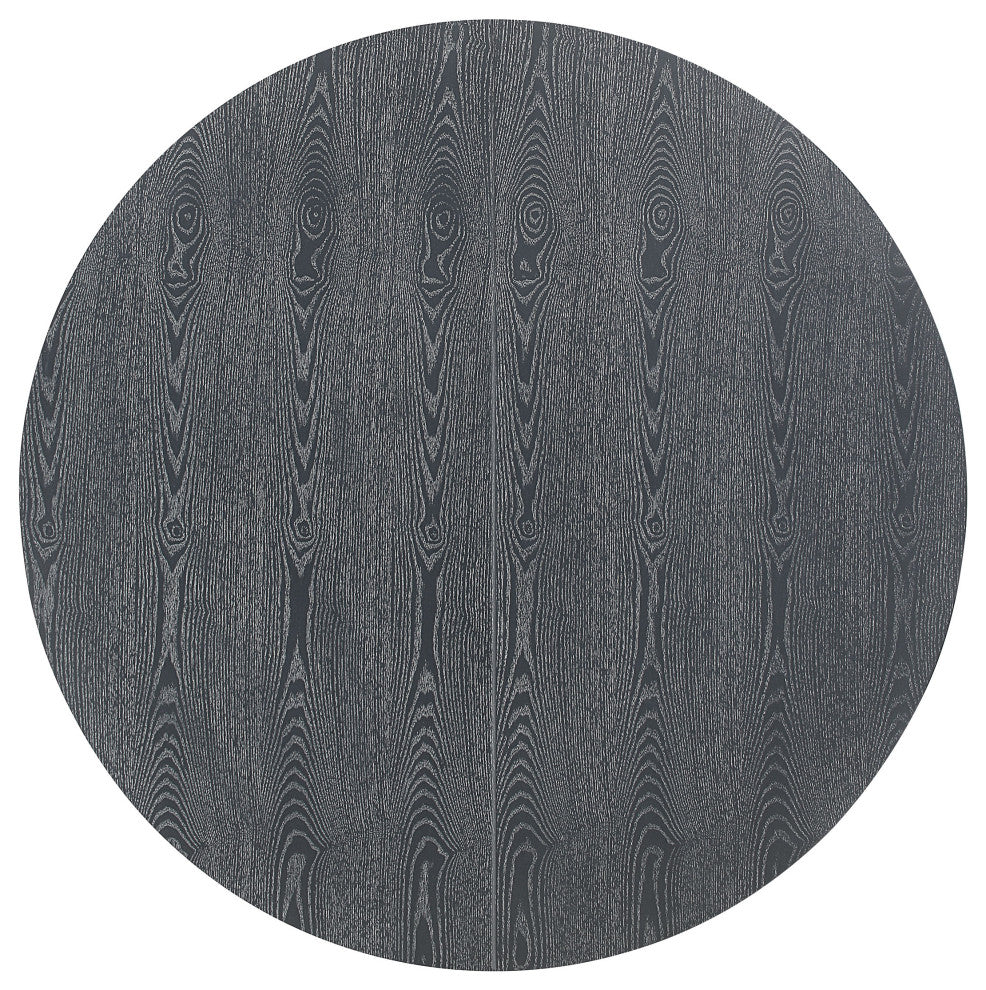 Judith Rustic Wood Expandable Oval Dining Table, Grey