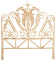 Peacock Rattan Headboard, Natural-Brown, Queen
