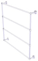 Pacific Beach 4 Tier 36" Ladder Towel Bar with Twist Accents, Satin Chrome