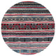 Ahgly Company Indoor Round Mid-Century Modern Area Rugs, 4' Round