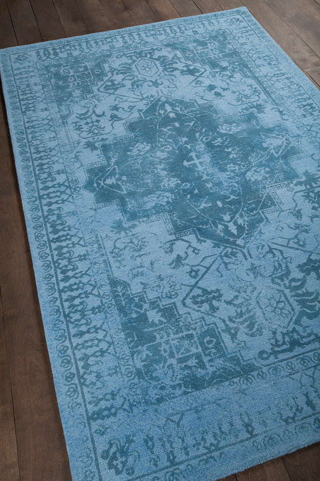 Kelsey Traditional Area Rug, Blue, 7''9"x10''6"