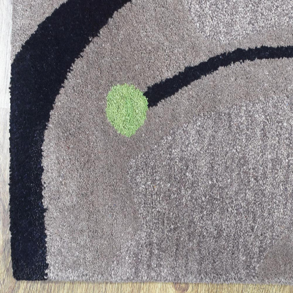 HAND TUFTED WOOL ECO-FRIENDLY AREA RUGS ECO-FRIENDLY AREA RUGS -  Camel, Floral