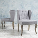 GDF Studio Asheville Modern Fabric Wingback Chair, Set of 2, Light Gray