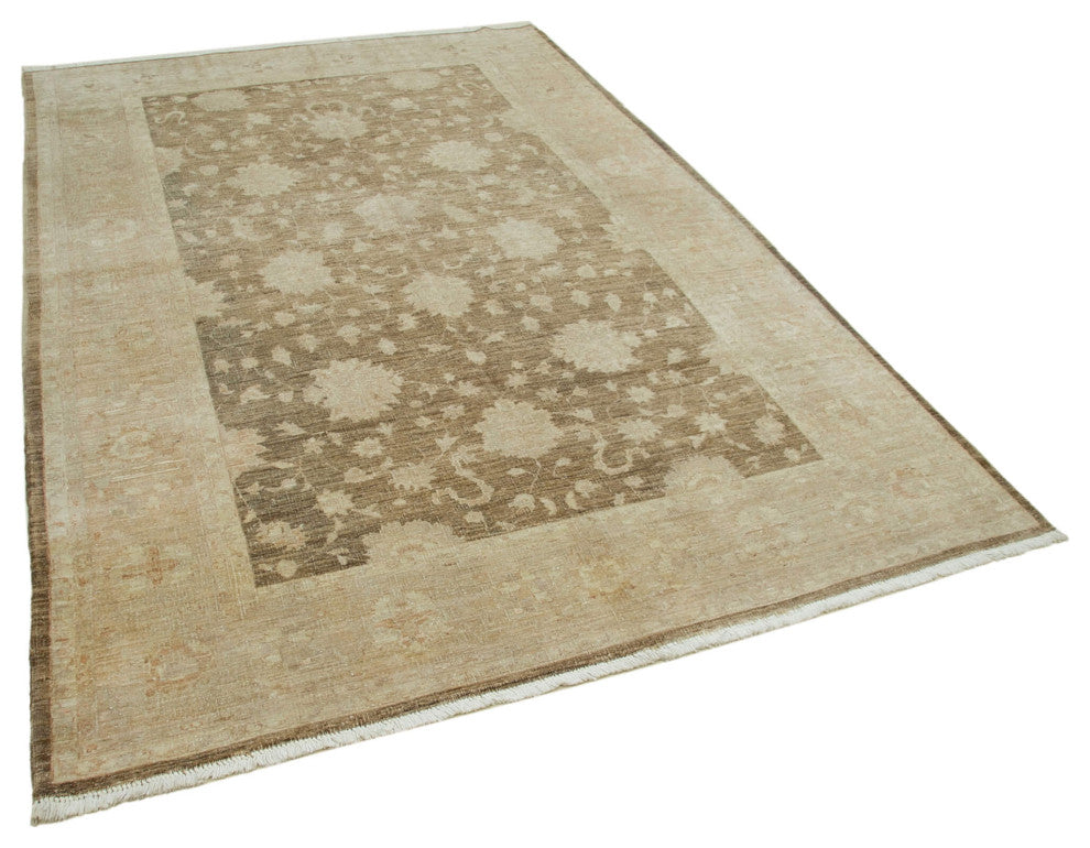 Rug N Carpet - Handwoven Oriental 5' 11" x 9' 1" One-of-a-Kind Oushak Area Rug
