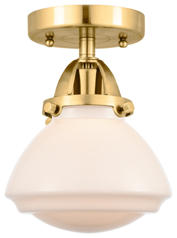 INNOVATIONS 288-1C-SG-G321 1-Light Semi-Flush Mount Satin Gold