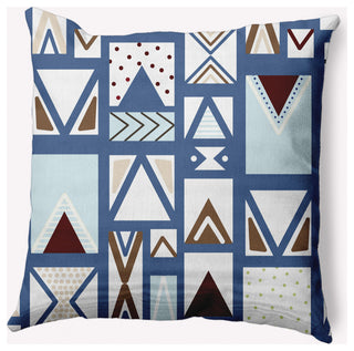 Merry Susan Decorative Throw Pillow, Medium Blue, 20"x20"