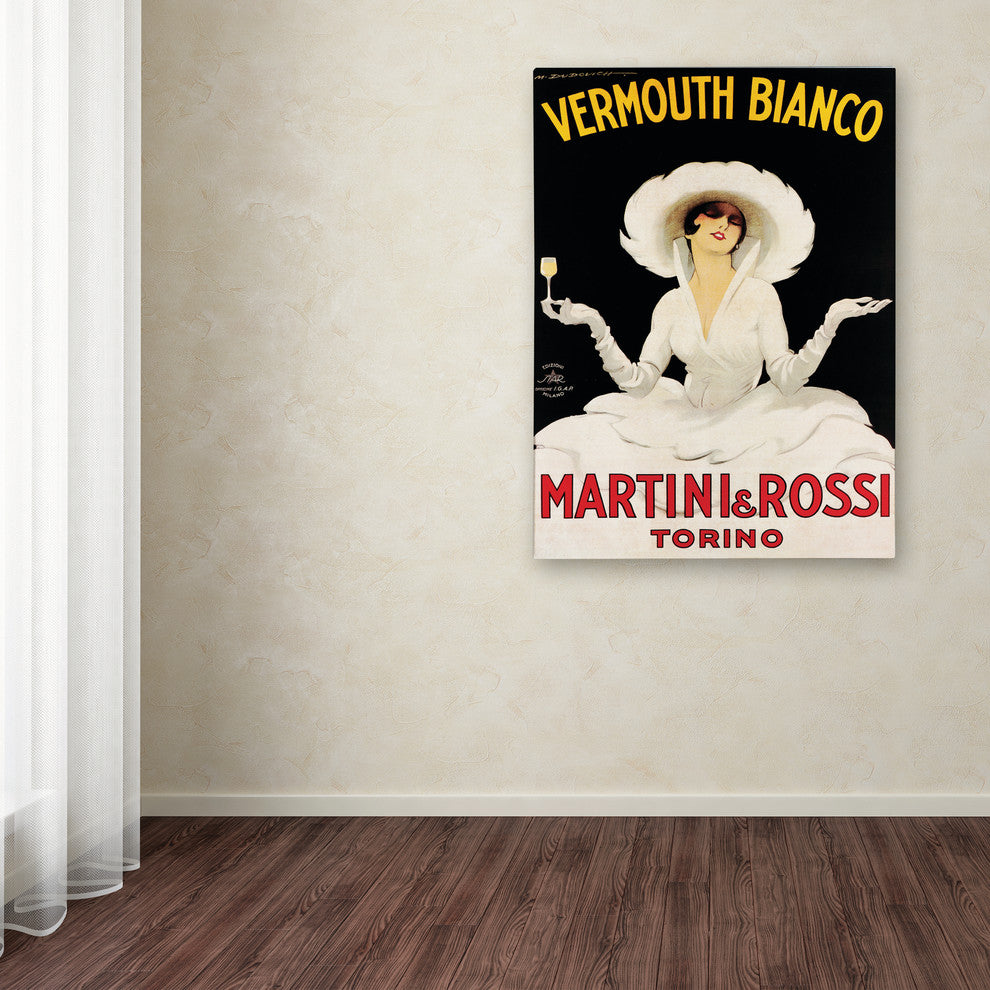 'Vermouth Bianco Martini Rossi' Canvas Art