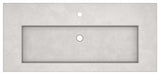 48" Capistrano Vanity Top with Integral Sink, Ash, Single Faucet Hole