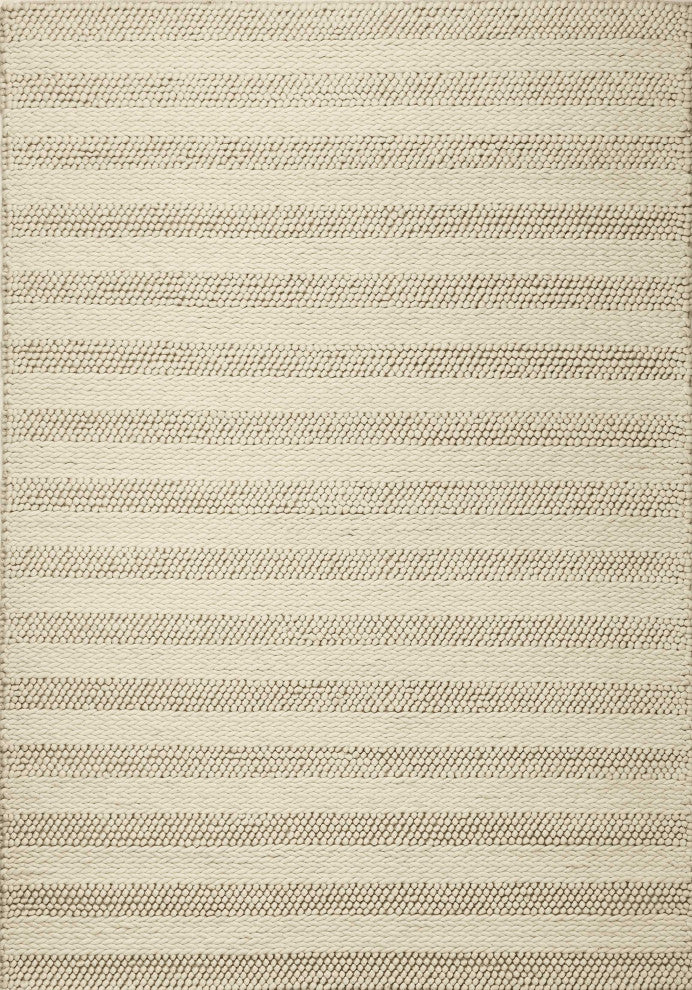 HomeRoots 9' x 13' Wool White Area Rug