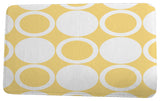 Cuban Flare ModCircles Geometric Print Bath Mat, Yellow, 17"x24"