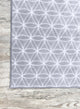 EYELET Soft Tactesse Nylon Area Rug with Anti-Stain Protection, Soft Blue, 7'x12'