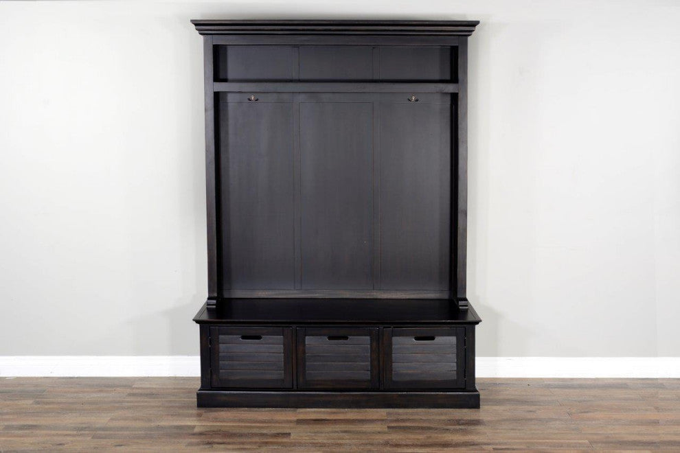 60x85" Dakota Entry Locker Hall Tree with Bench Storage