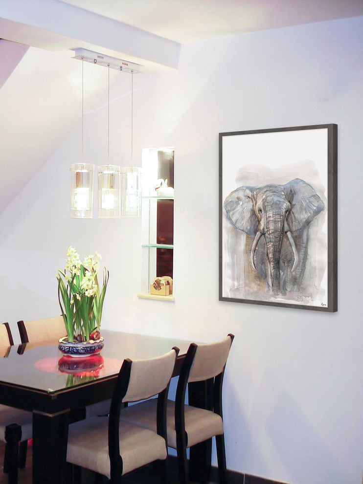 "Stoic" Framed Painting Print, 24"x36"