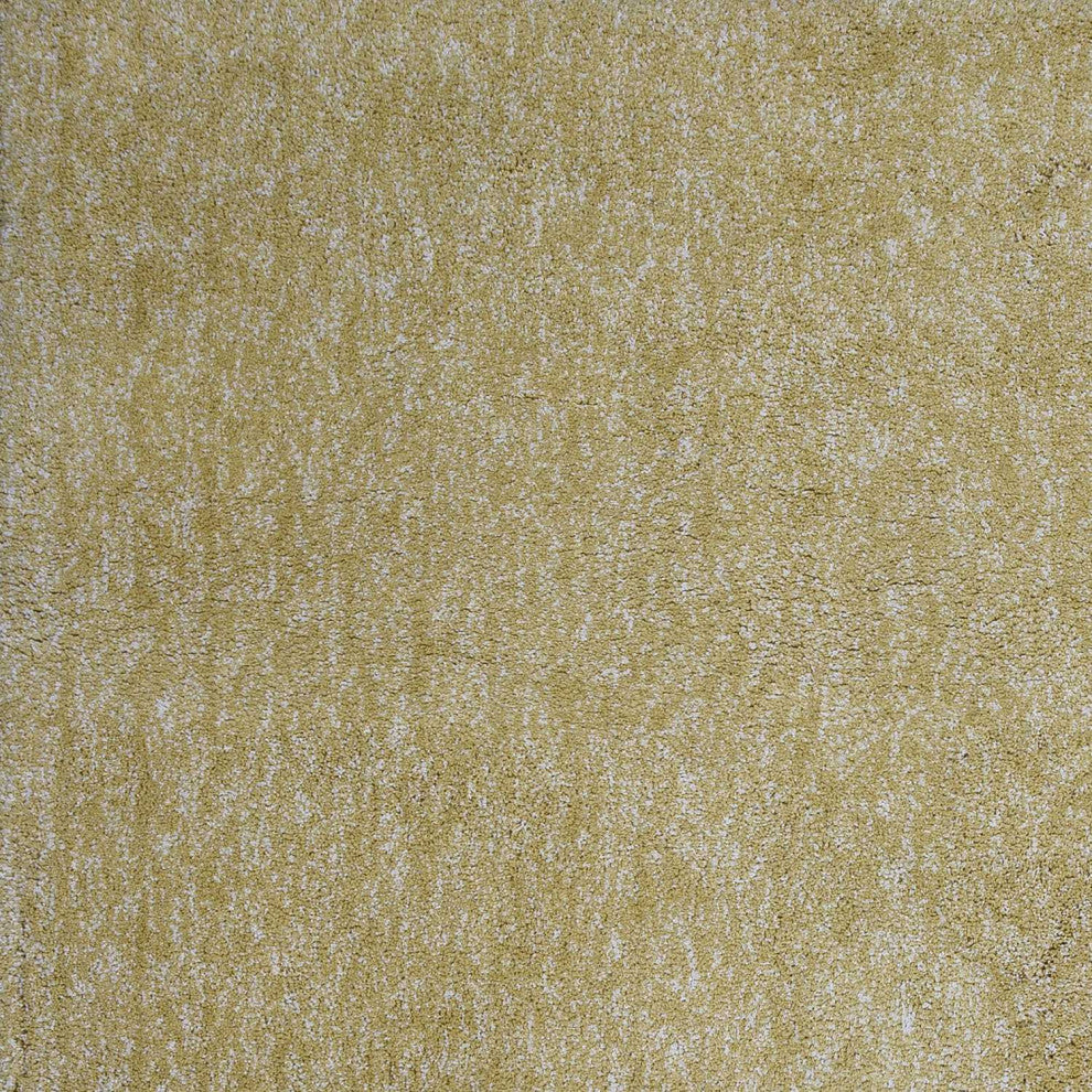 HomeRoots 8'x11' Yellow Heather Hand Woven Indoor Shag Area Rug