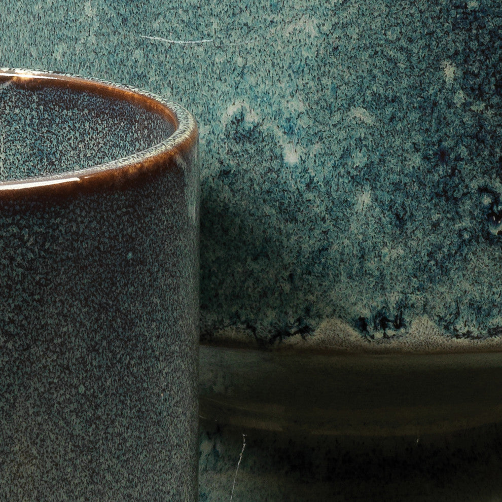 Berkeley Pots, Blue Ceramic, 3-Piece Set