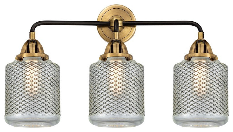 288-3W-BAB-G262 Stanton 3 Light 24" Bath Vanity Light, Black Antique Brass