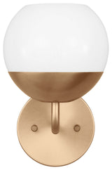 Alvin 1-Light Bath Vanity, Satin Brass