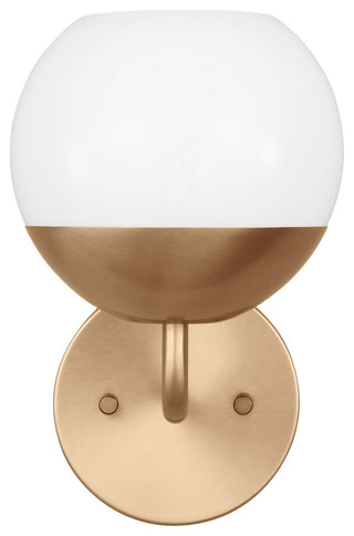 Alvin 1-Light Bath Vanity, Satin Brass