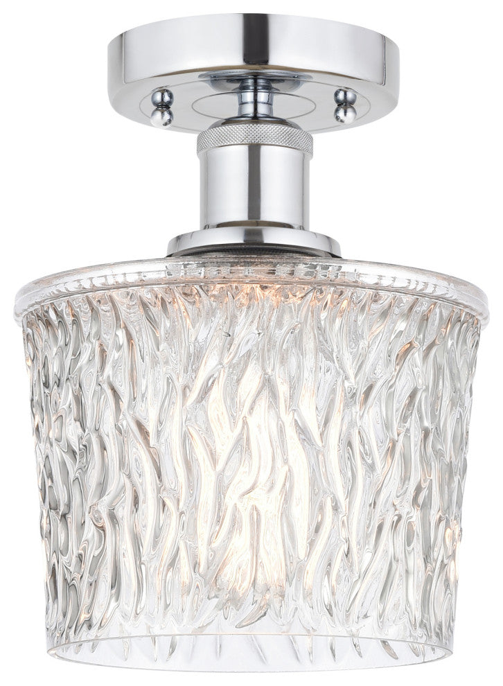 Innovations 616-1F-PC-G402 Niagra 1 Light Semi-Flush Mount, Polished Chrome