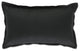 Velvet Flange Black Rectangular Throw Pillow