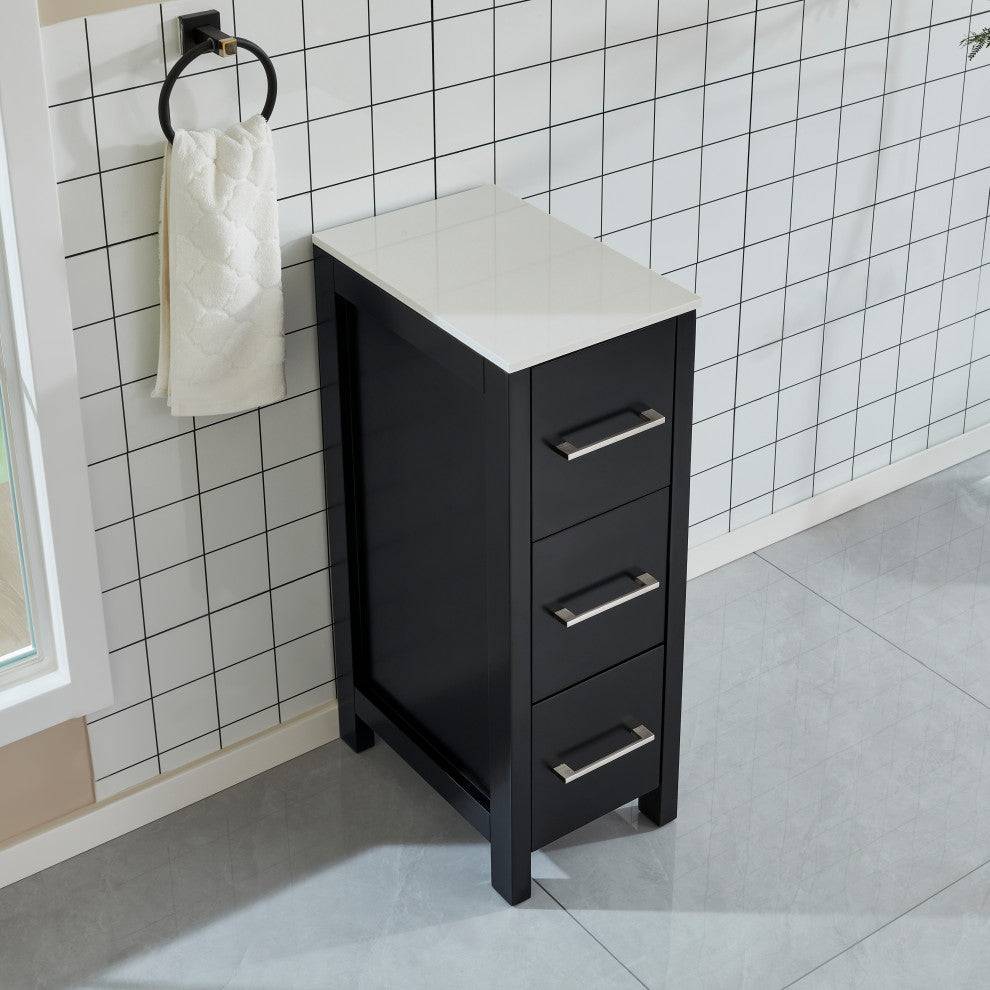 Vanity Art Vanity Cabinet, 12", Espresso