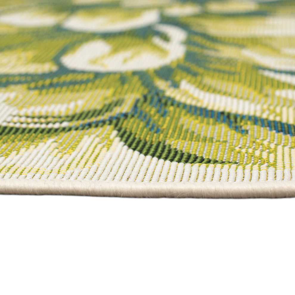 Esencia Mum Indoor/Outdoor Mat Green 3'3"x3'3"
