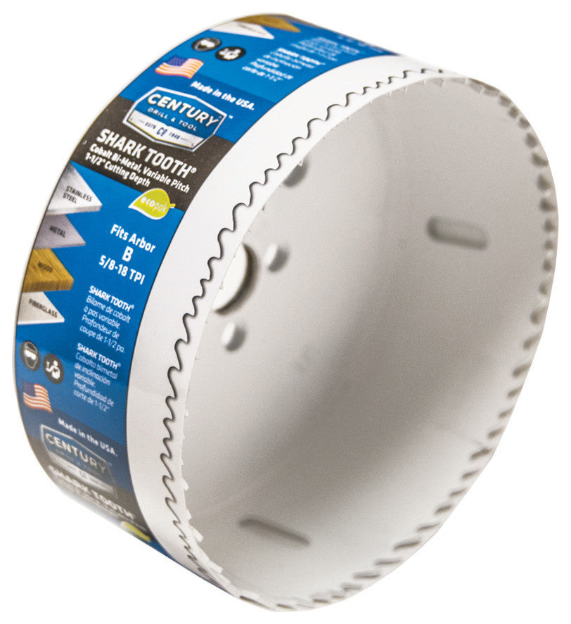 Shark Tooth Hole Saw Eco Pak, 4"