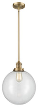 Beacon Mini Pendant, Brushed Brass, Clear
