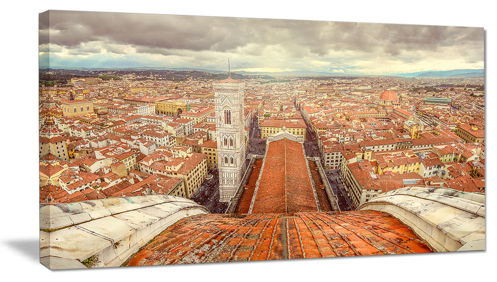 "Florence View From Duomo Cathedral" Canvas Print40"x20"