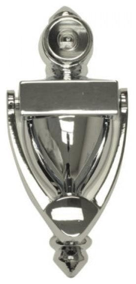 Nuk3y 5.5" High Knocker With 180 Degree UL Viewer, Chrome