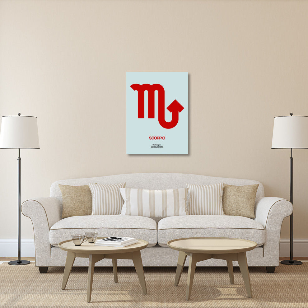 "Scorpio Zodiac Sign Red" Fine Art Print