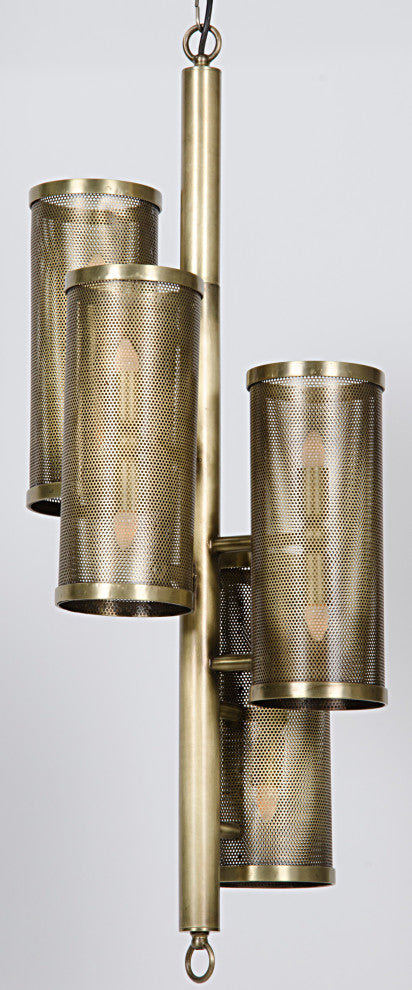 Pisa Pendant, Metal With Brass Finish