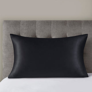 Madison Park Silk 100% Mulberry Silk Pillowcase, Black