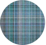 Premium Machine Washable Mayfield AMF541 Teal 8' x 8' Round Rug