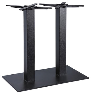 Cliff Double Poles 15.75"x 27.56" Black Rectangle Base (Set of 1)