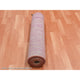 Pink Hand Knotted Vertical Ombre Design Natural Wool Runner Rug, 2'7"x8'4"
