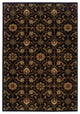 Oriental Weavers Hudson Collection Black/Brown Floral Indoor Area Rug 5'3"X7'6"