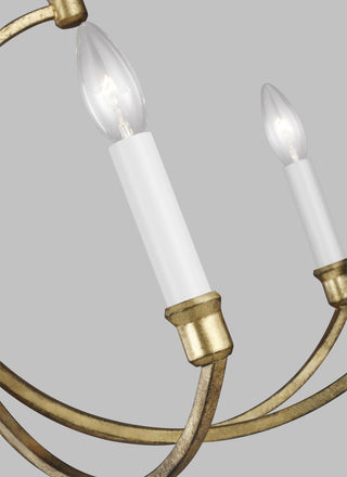 Westerly Medium Chandelier, Antique Gild