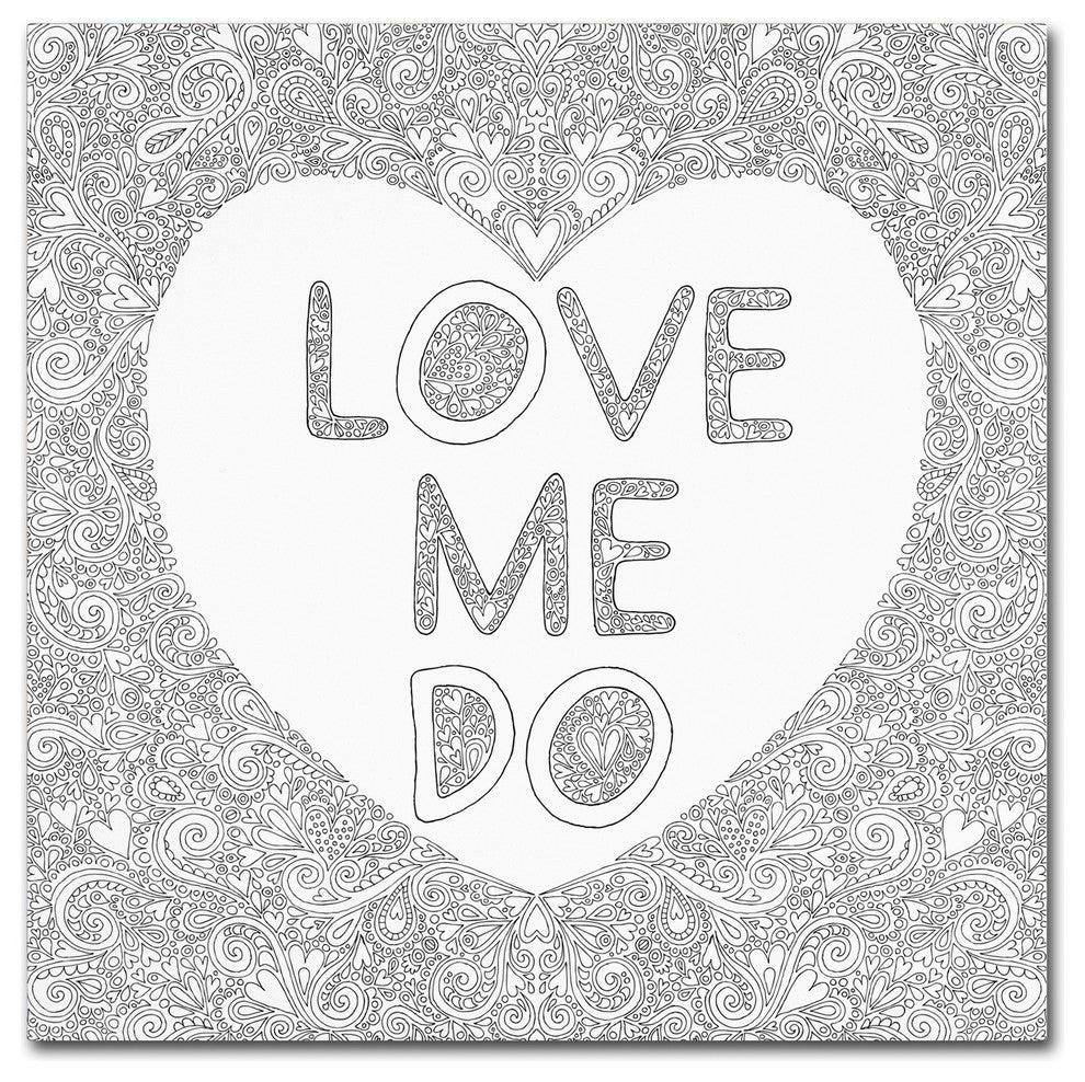 Hello Angel 'Love Me Do' Canvas Art, 24x24