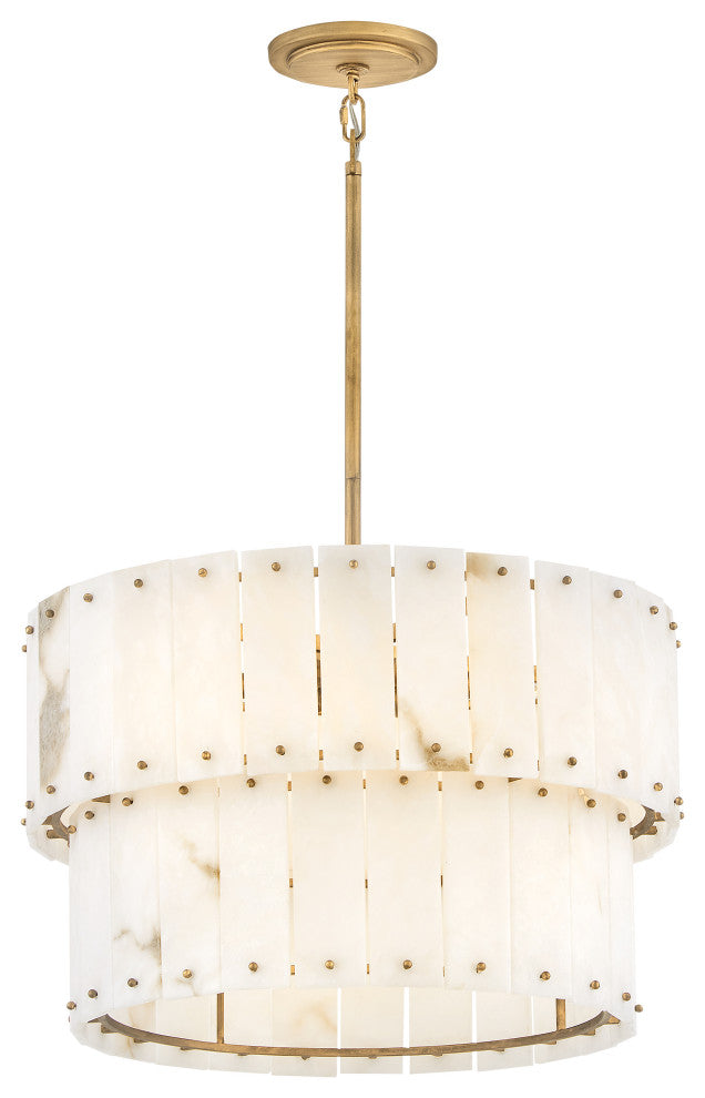 Fredrick Ramond Simone Medium Convertible Chandelier, Burnished Gold