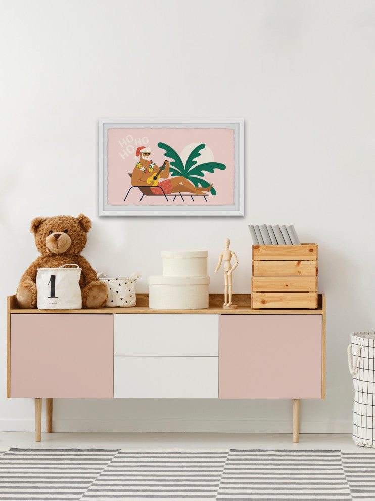 "Hawaiian Christmas" Framed Painting Print, 12x8