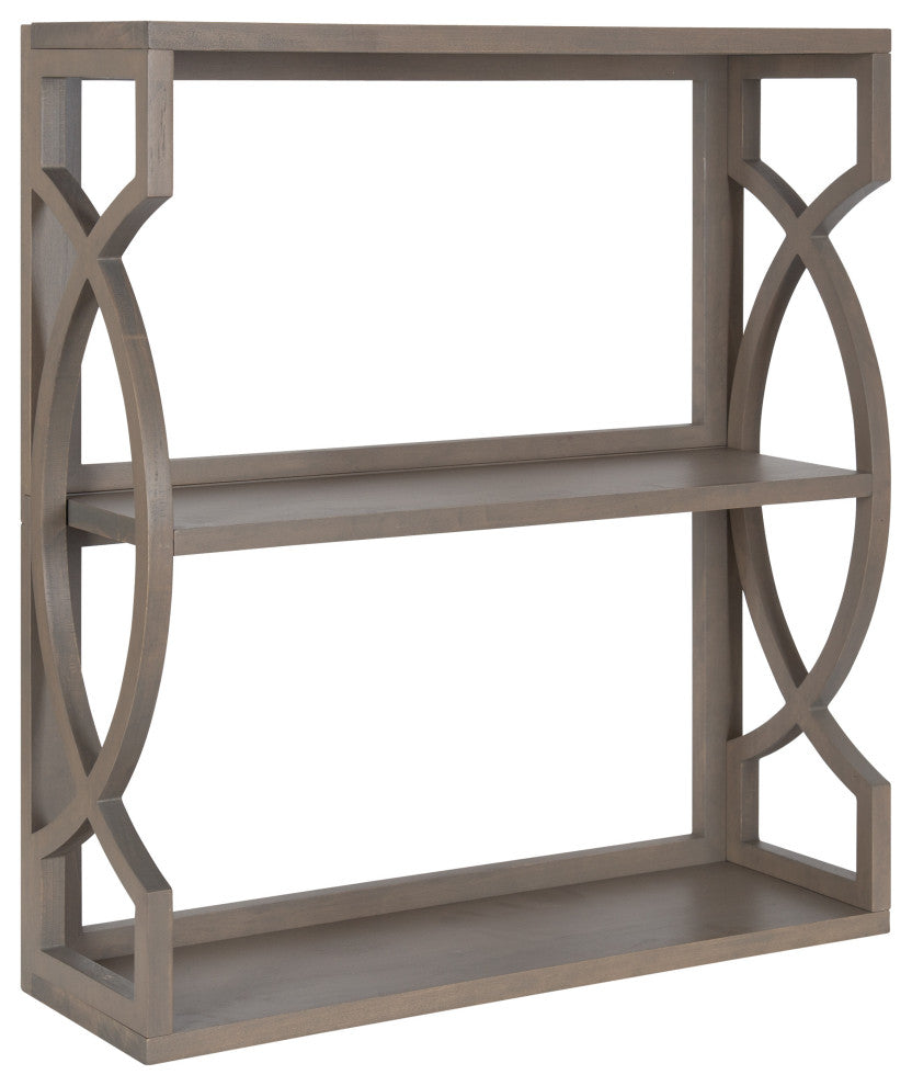 Raines Wood Wall Shelf, Gray 25x8x28