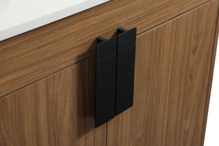 Home Living 19" Modern Walnut Brown-Light Bathroom Vanity